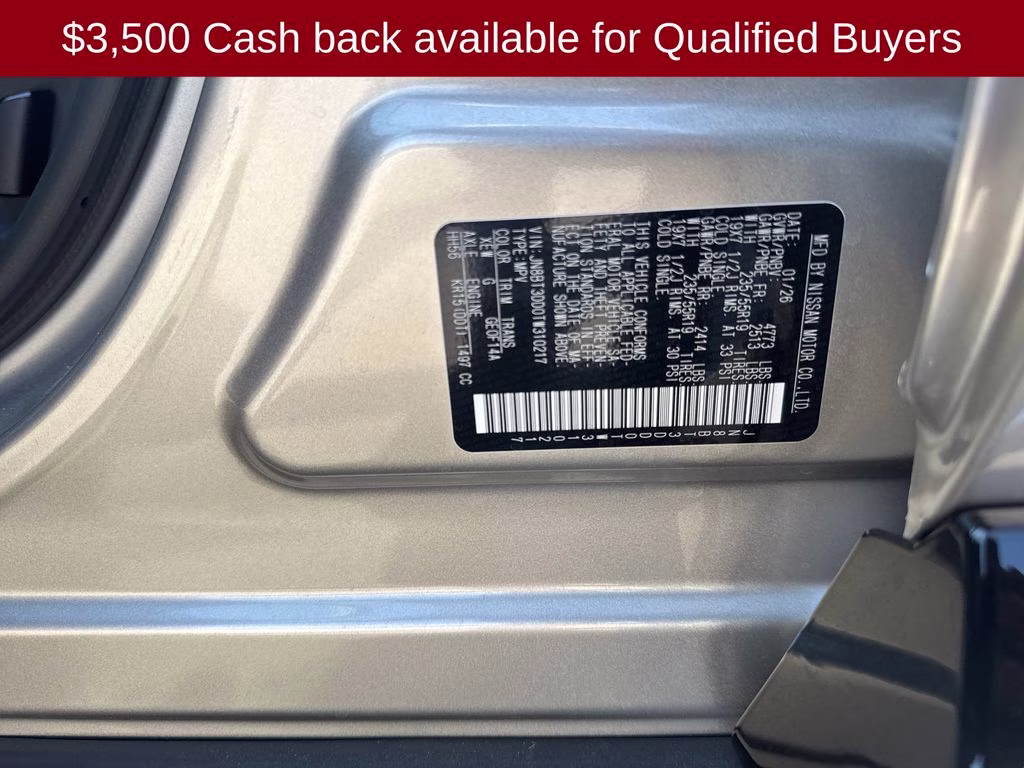 2026 Champagne Silver/Black Nissan Rogue Platinum AWD SUV