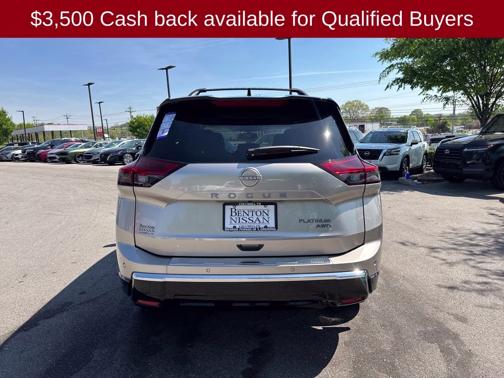 2026 Champagne Silver/Black Nissan Rogue Platinum AWD SUV