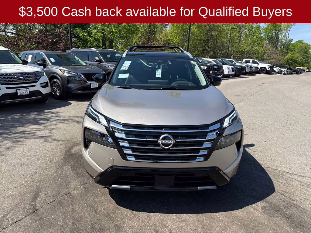 2026 Champagne Silver/Black Nissan Rogue Platinum AWD SUV