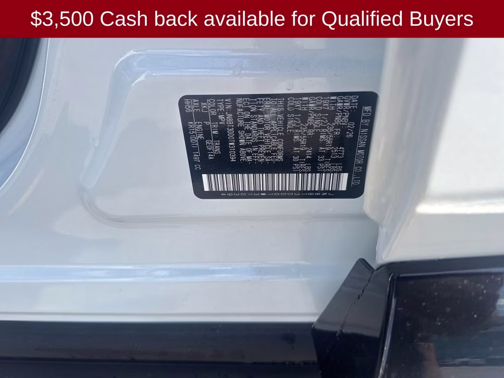 2026 Everest White Pearl/Super Black Nissan Rogue Platinum AWD SUV