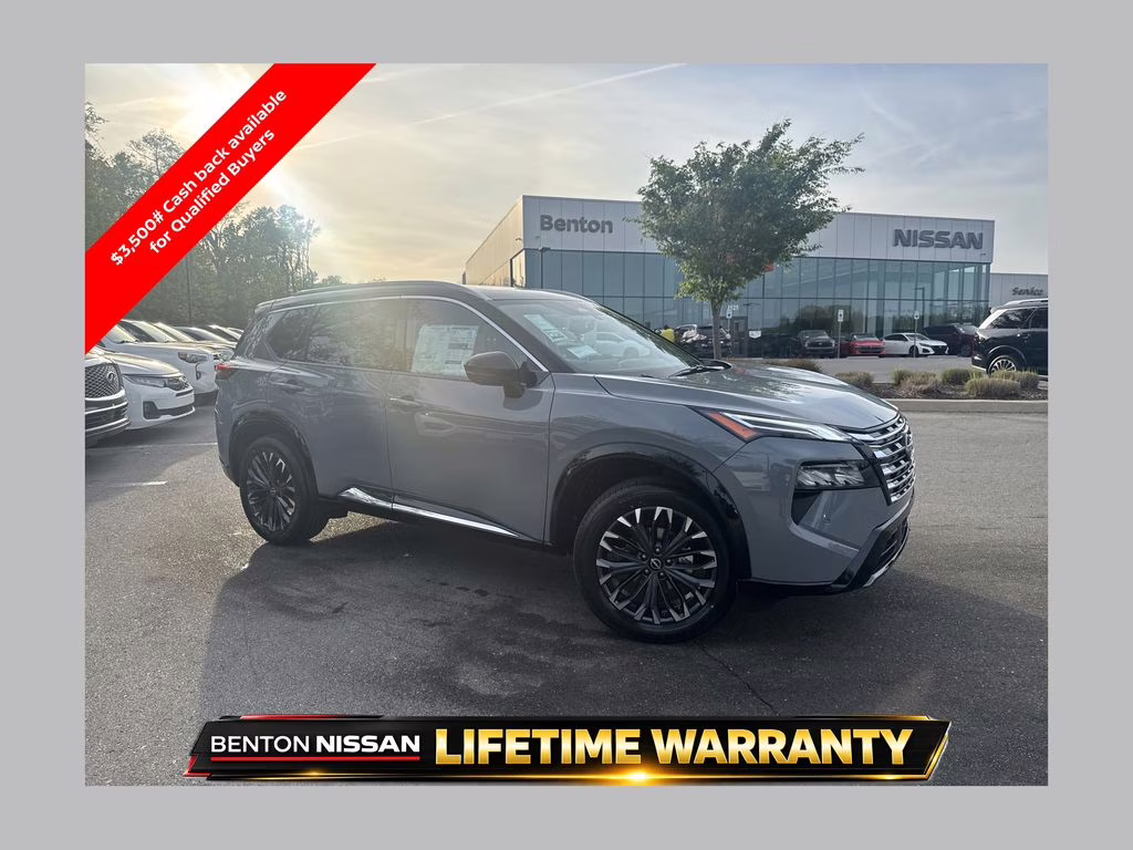 2026 Boulder Gray/Super Black Nissan Rogue Platinum AWD SUV
