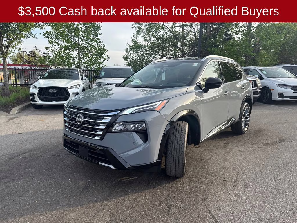 2026 Boulder Gray/Super Black Nissan Rogue Platinum AWD SUV