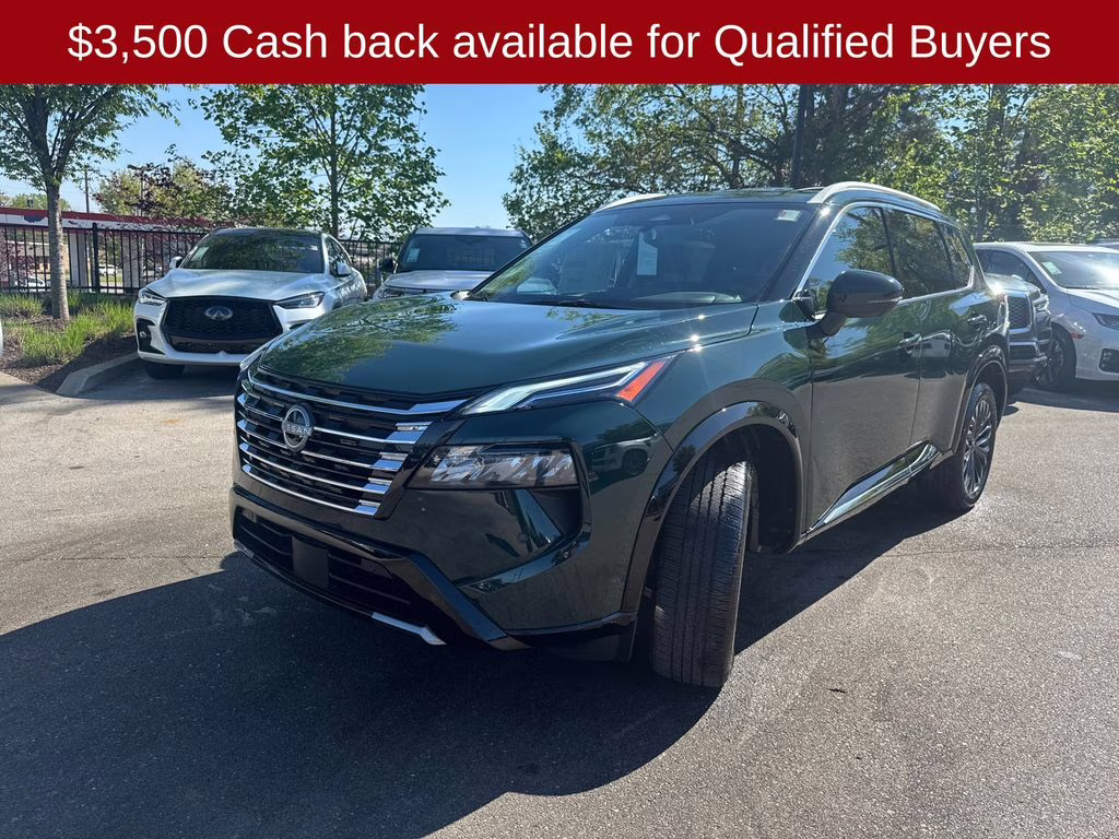 2026 Obsidian Green Nissan Rogue Platinum AWD SUV