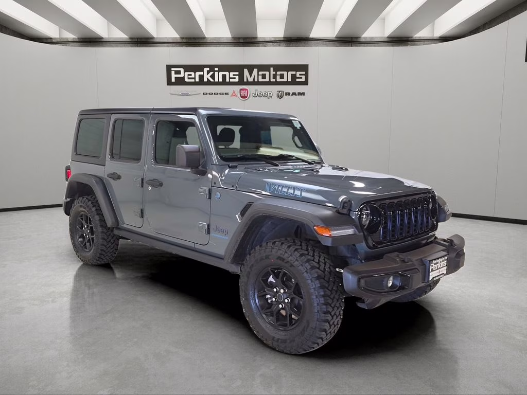 2025 Anvil Clear Coat Jeep Wrangler 4xe Willys 4X4 SUV