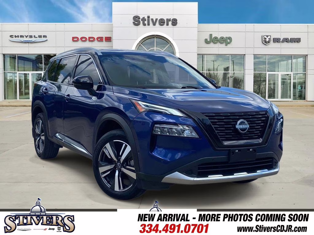 2023 Caspian Blue Metallic/Super Black Nissan Rogue Platinum FWD SUV