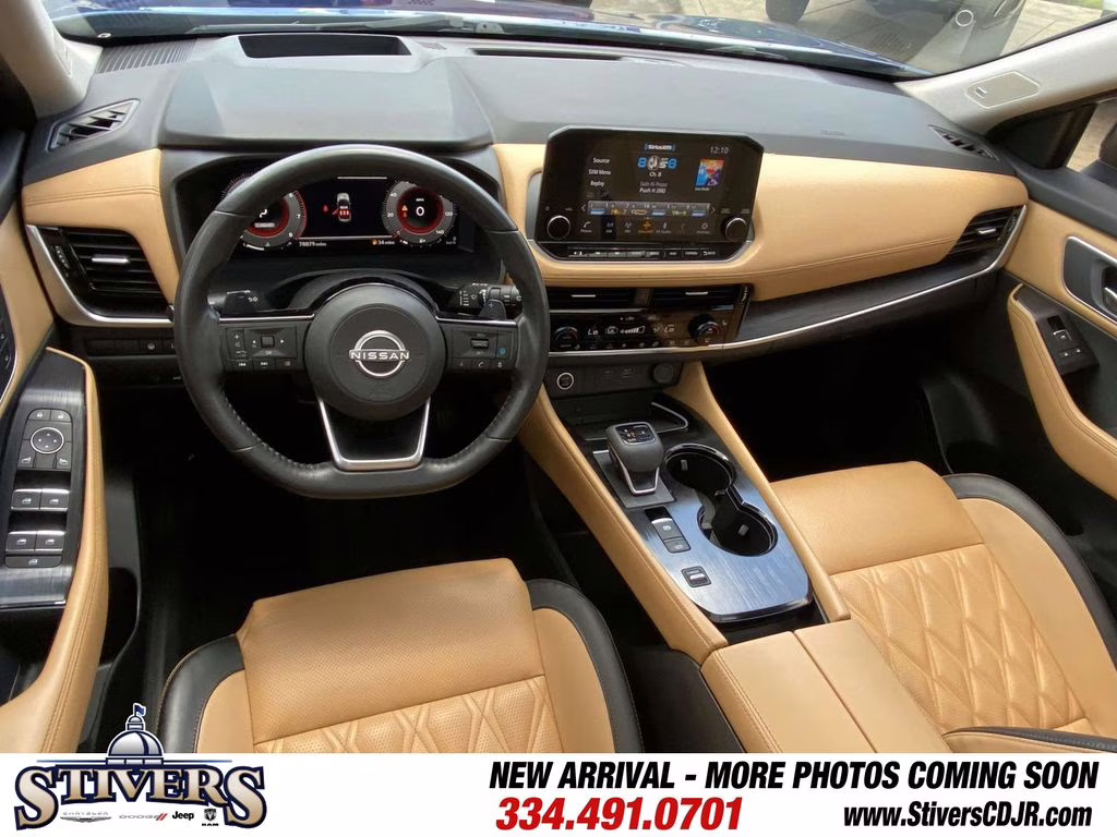 2023 Caspian Blue Metallic/Super Black Nissan Rogue Platinum FWD SUV