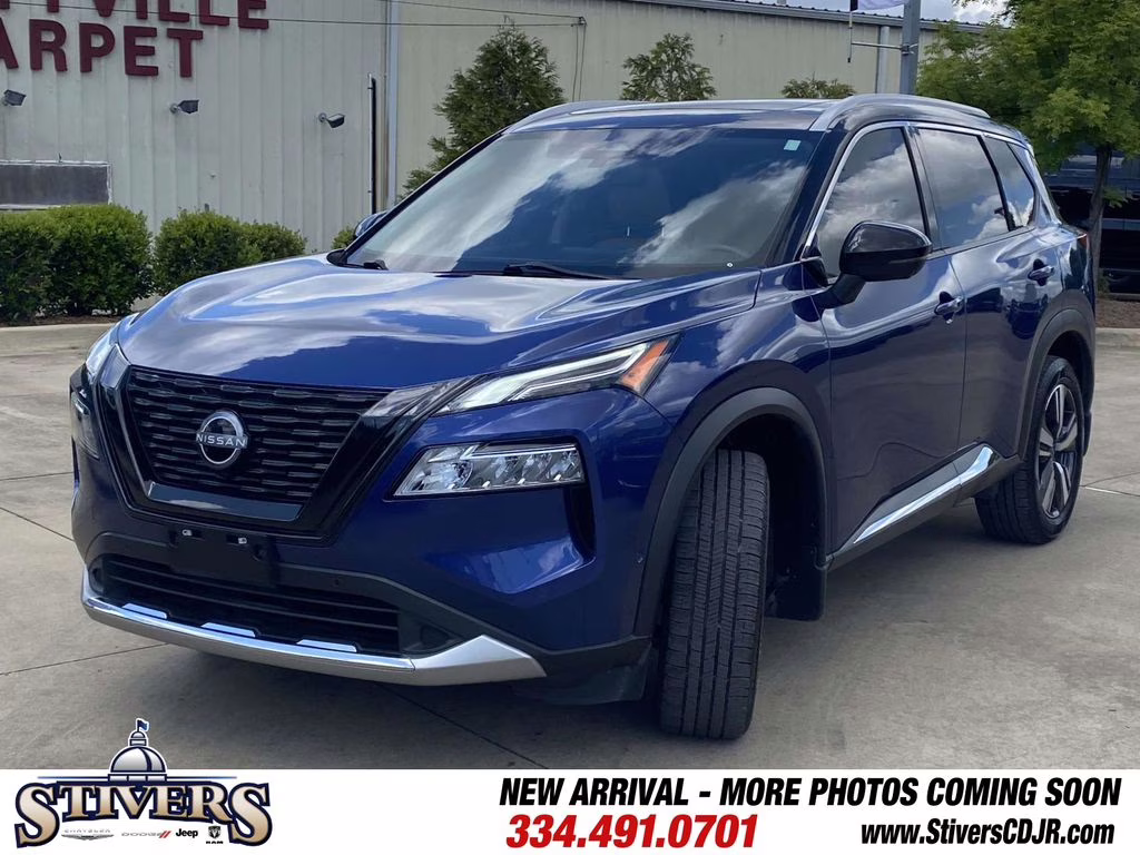 2023 Caspian Blue Metallic/Super Black Nissan Rogue Platinum FWD SUV