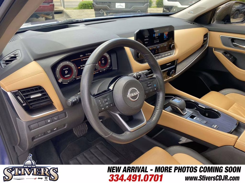 2023 Caspian Blue Metallic/Super Black Nissan Rogue Platinum FWD SUV