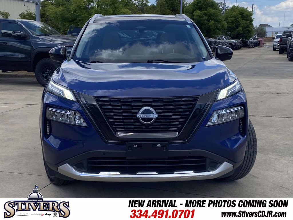 2023 Caspian Blue Metallic/Super Black Nissan Rogue Platinum FWD SUV
