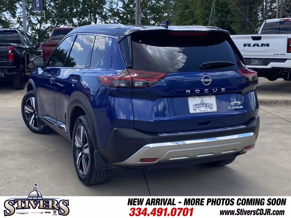 2023 Caspian Blue Metallic/Super Black Nissan Rogue Platinum FWD SUV
