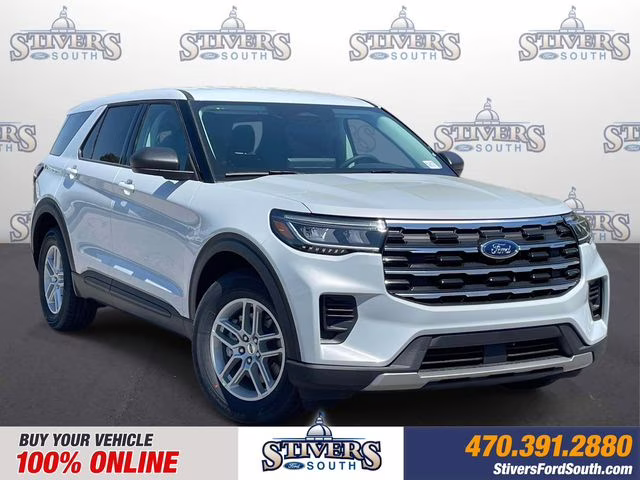 2026 White Metallic Ford Explorer Active RWD SUV