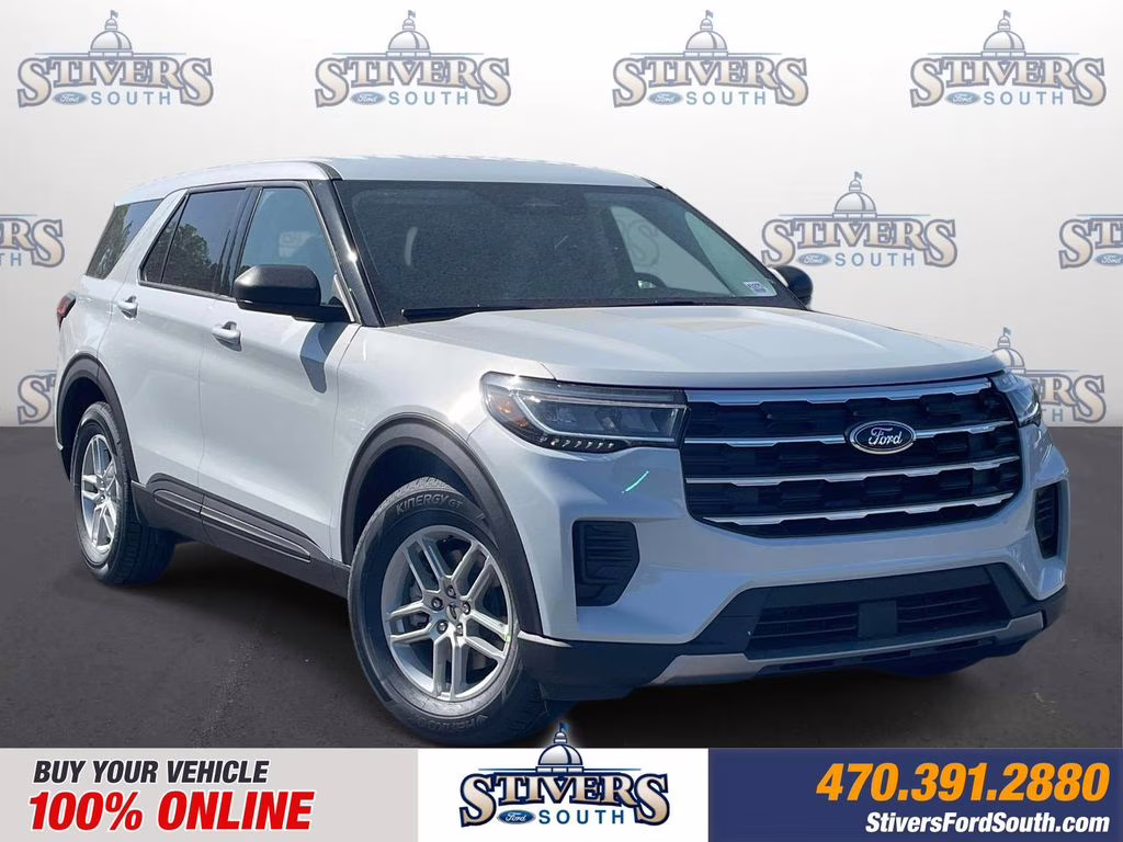 2026 White Metallic Ford Explorer Active RWD SUV