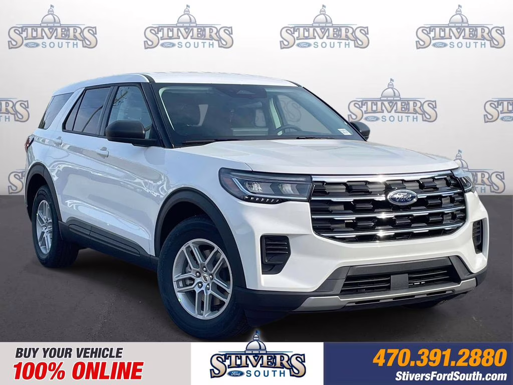 2026 White Ford Explorer Active RWD SUV