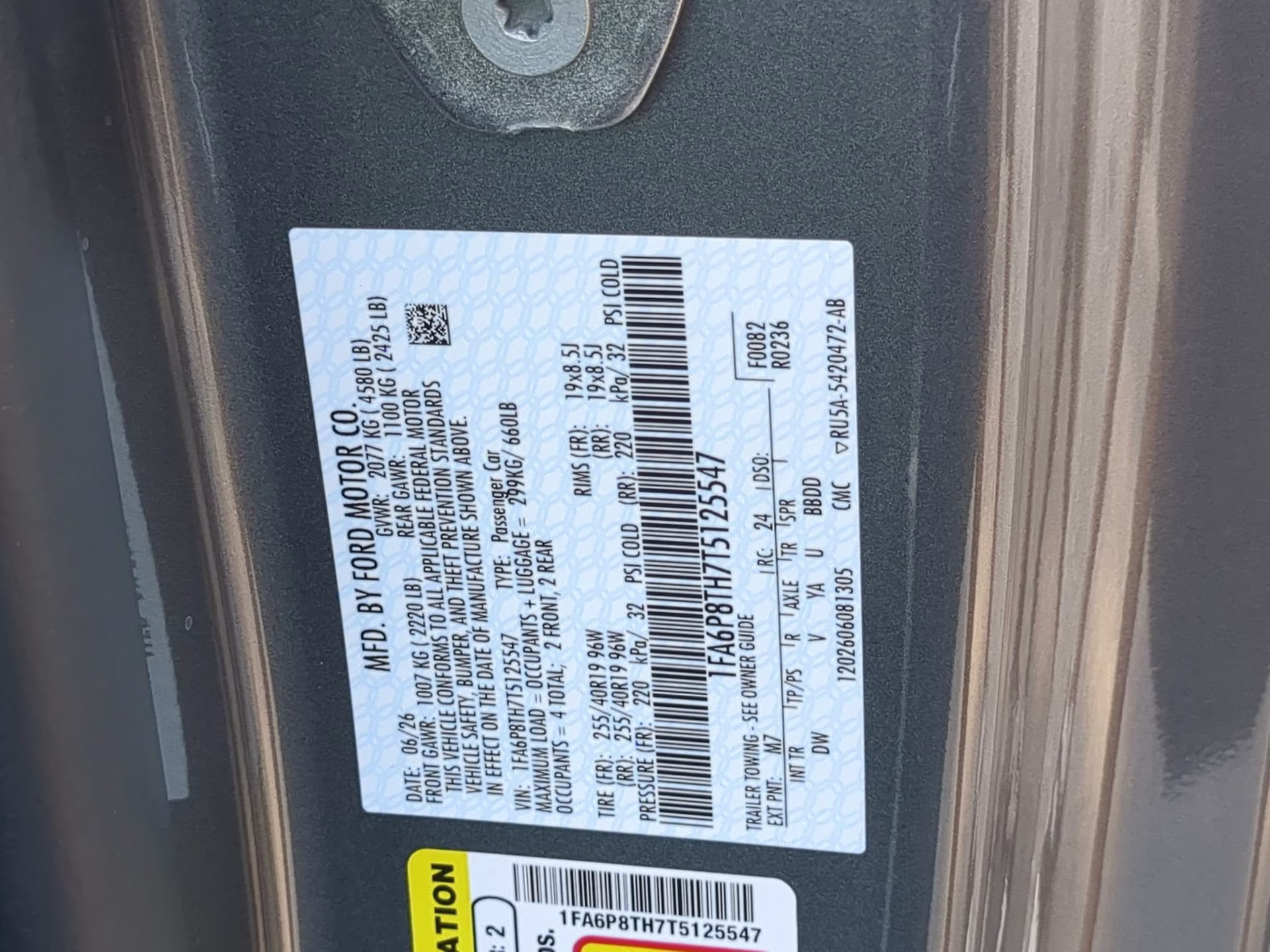 2026 Carbonized Gray Metallic Ford Mustang EcoBoost RWD Coupe