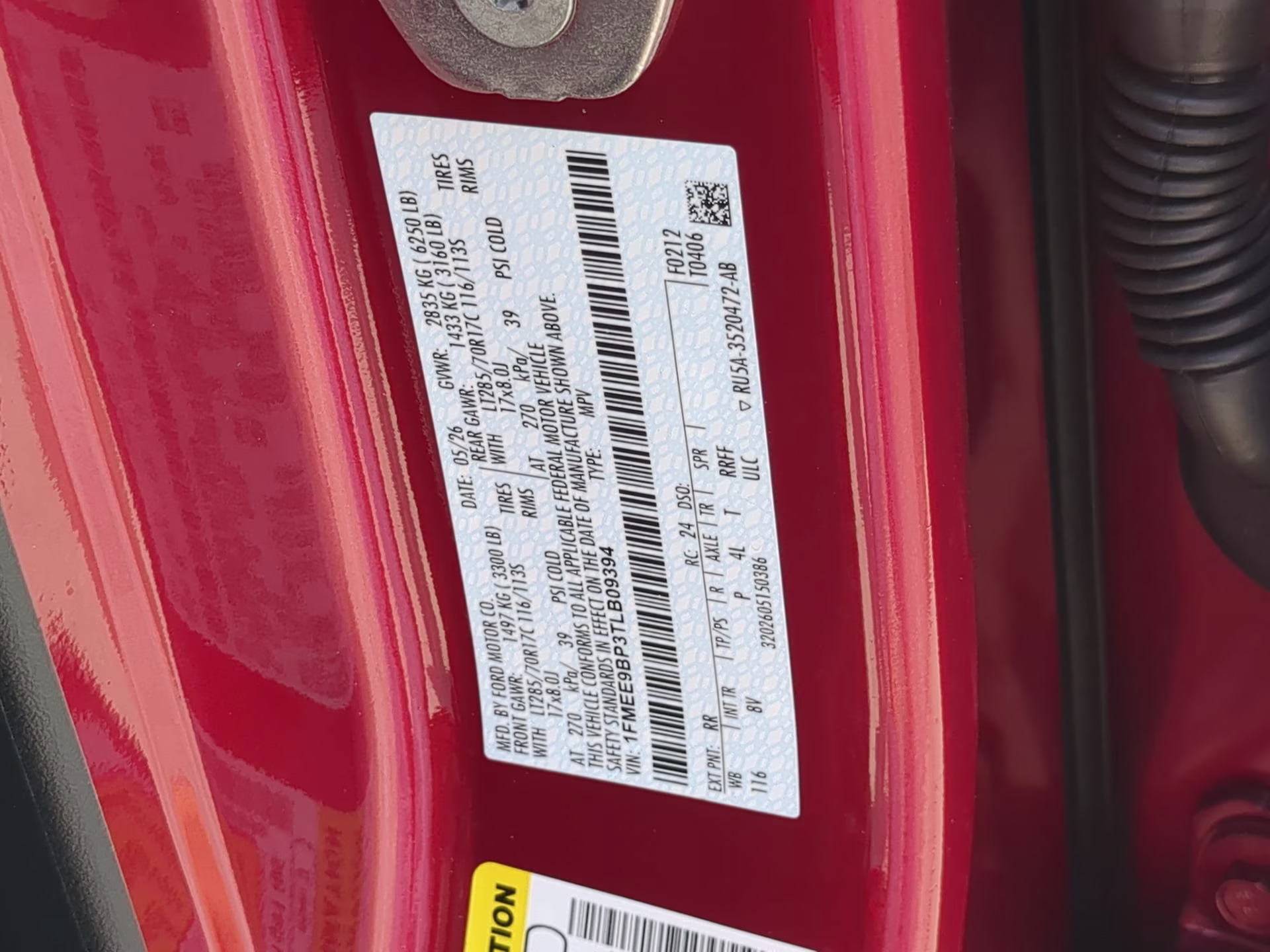2026 Ruby Red Metallic Tinted Clearcoat Ford Bronco Badlands 4X4 Convertible