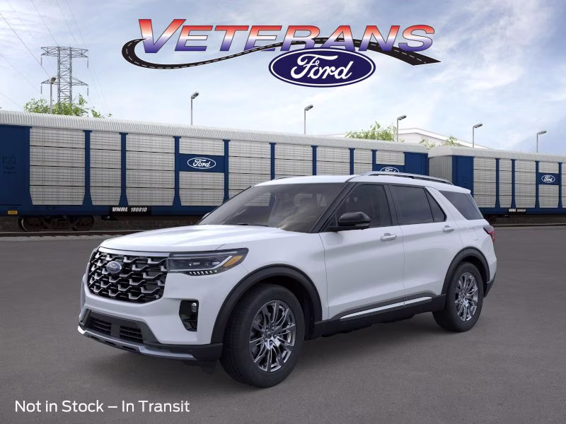 2026 Space White Metallic Ford Explorer Platinum RWD SUV