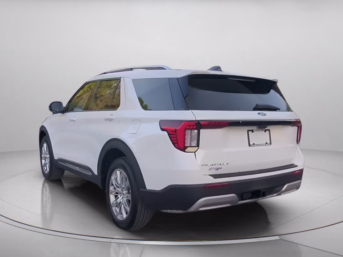 2026 Space White Metallic Ford Explorer Platinum RWD SUV