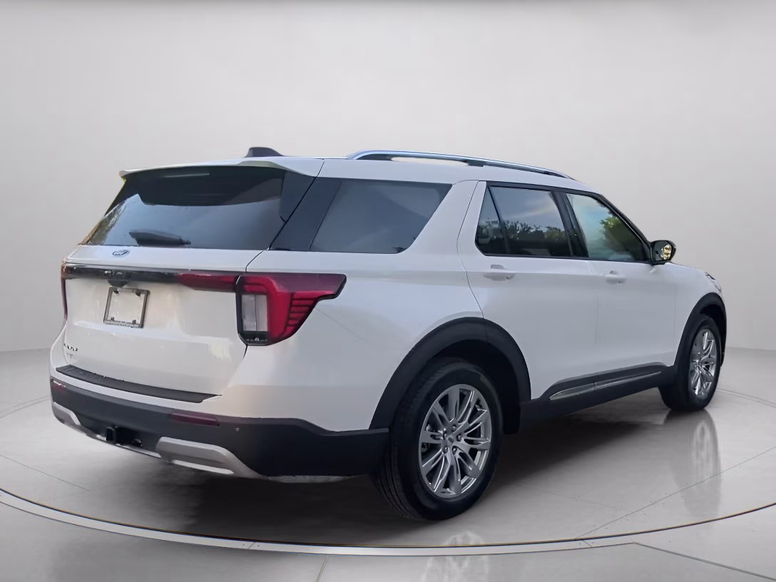 2026 Space White Metallic Ford Explorer Platinum RWD SUV
