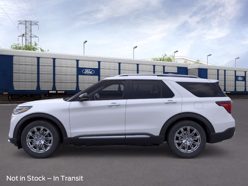 2026 Space White Metallic Ford Explorer Platinum RWD SUV