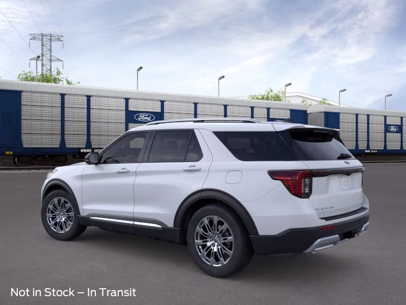 2026 Space White Metallic Ford Explorer Platinum RWD SUV