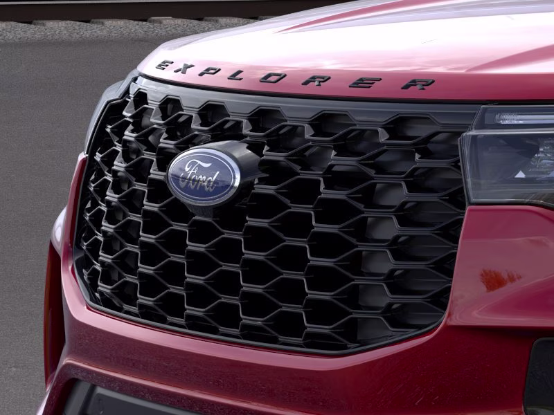 2026 Rapid Red Metallic Tinted Clearcoat Ford Explorer ST-Line RWD SUV