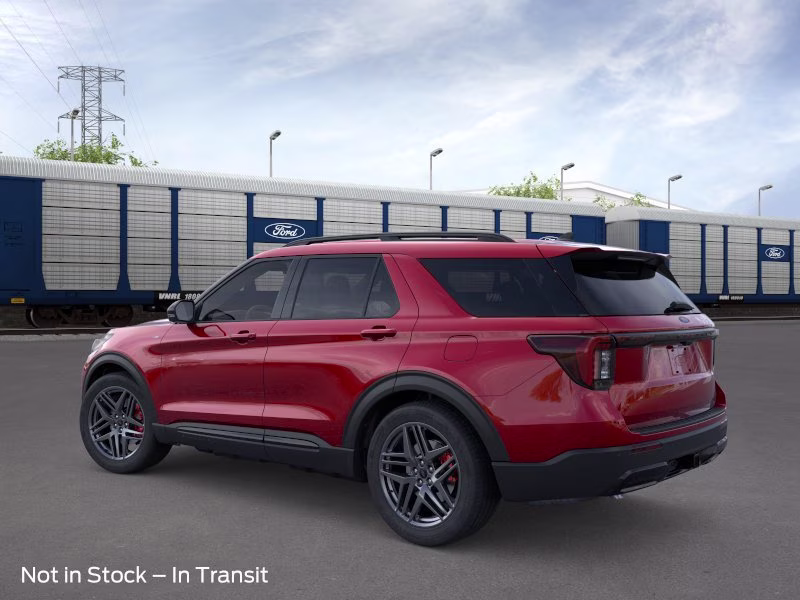 2026 Rapid Red Metallic Tinted Clearcoat Ford Explorer ST-Line RWD SUV