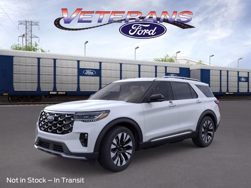 2026 Space White Metallic Ford Explorer Platinum 4X4 SUV