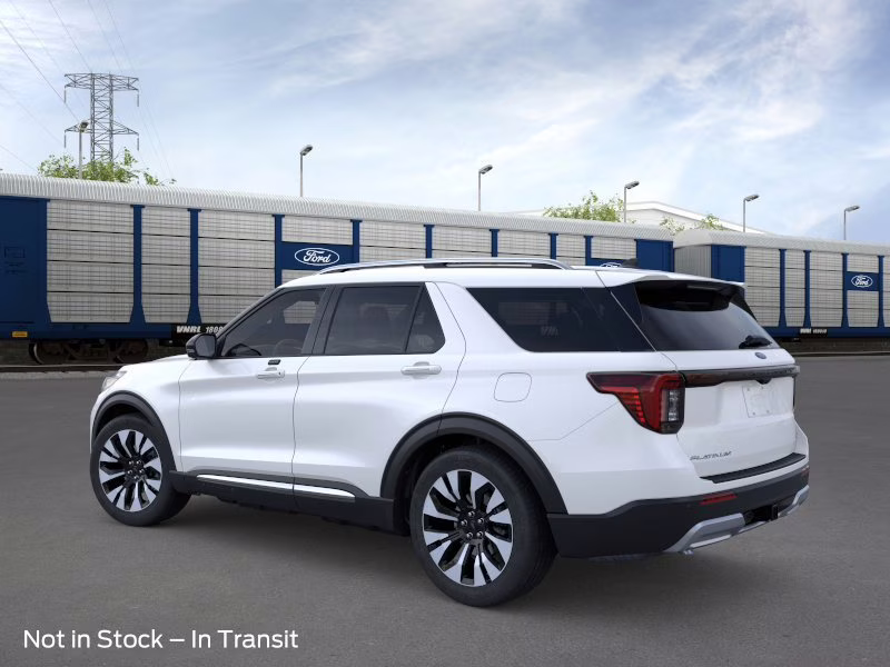 2026 Star White Metallic Tri-Coat Ford Explorer Platinum 4X4 SUV