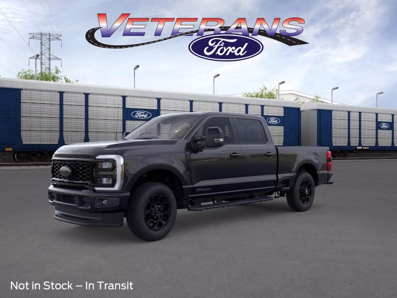 2026 Agate Black Metallic Ford Super Duty F-250 SRW LARIAT Crew Cab Pickup 4X4 Truck