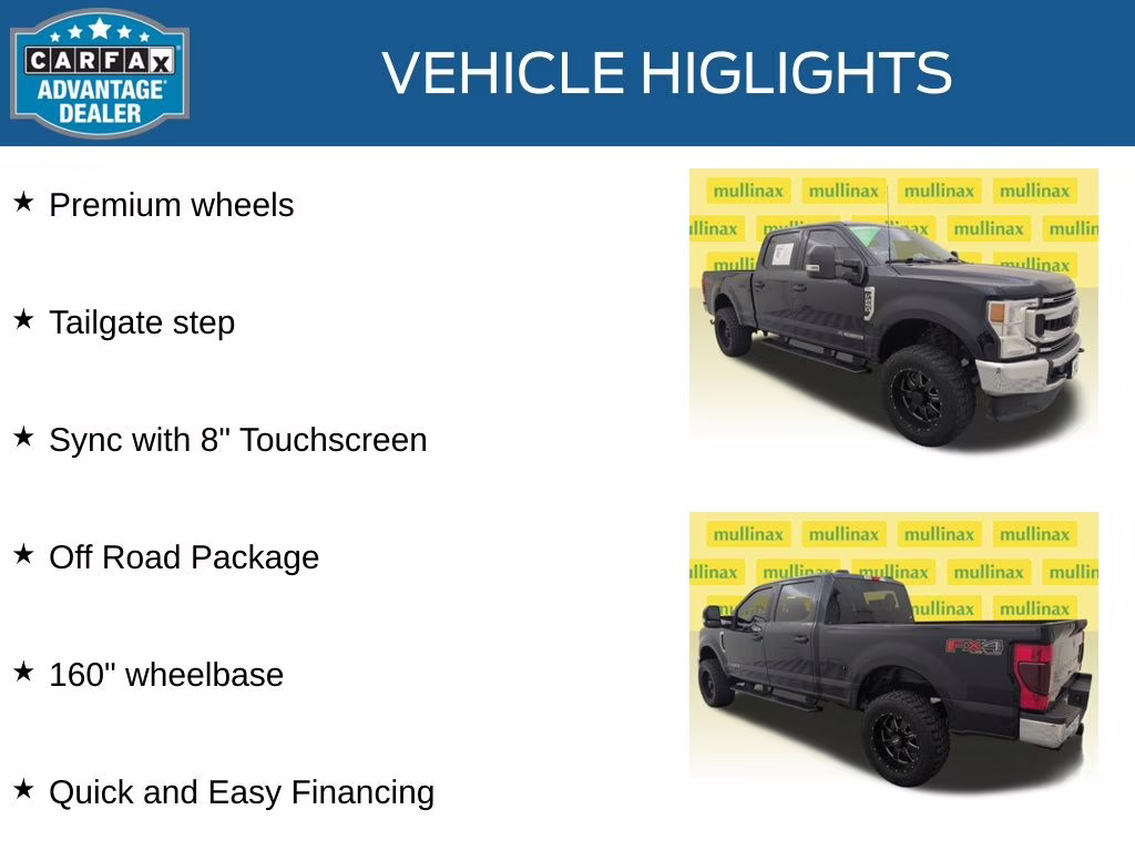 2022 Blue Metallic Ford Super Duty F-250 SRW XLT 4X4 Truck