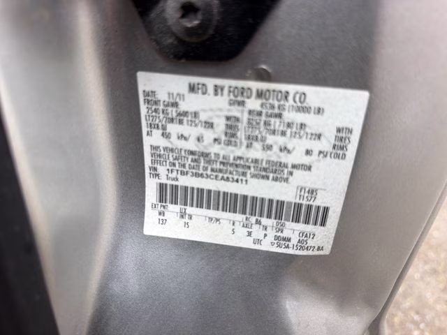 2012 Ingot Silver Ford Super Duty F-350 SRW XL 4X4 Truck