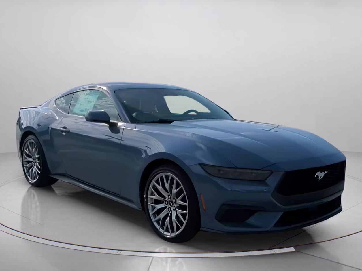 2026 Vapor Blue Metallic Ford Mustang EcoBoost Premium RWD Coupe