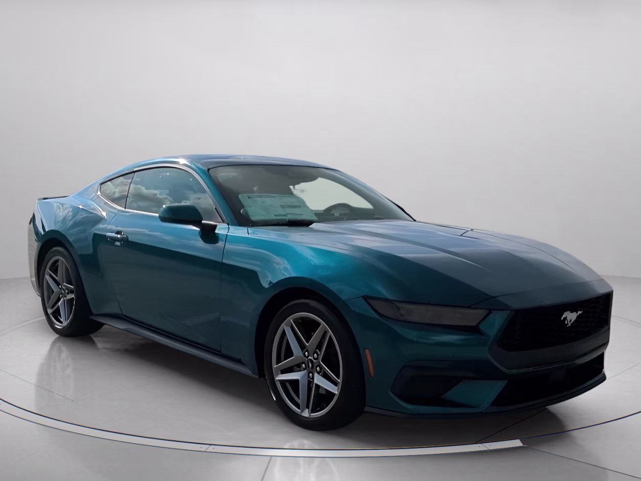 2026 Adriatic Blue Metallic Ford Mustang EcoBoost Premium RWD Coupe