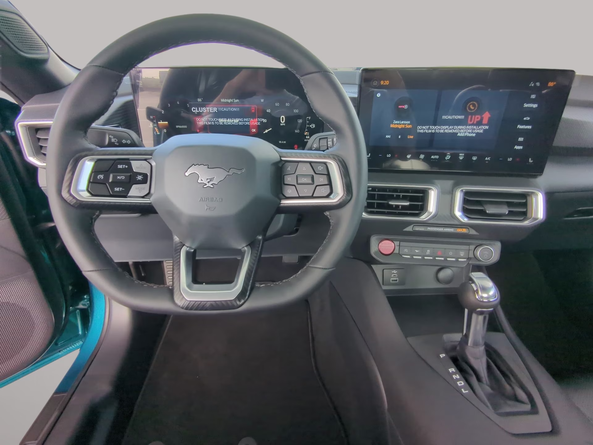 2026 Adriatic Blue Metallic Ford Mustang EcoBoost Premium RWD Coupe