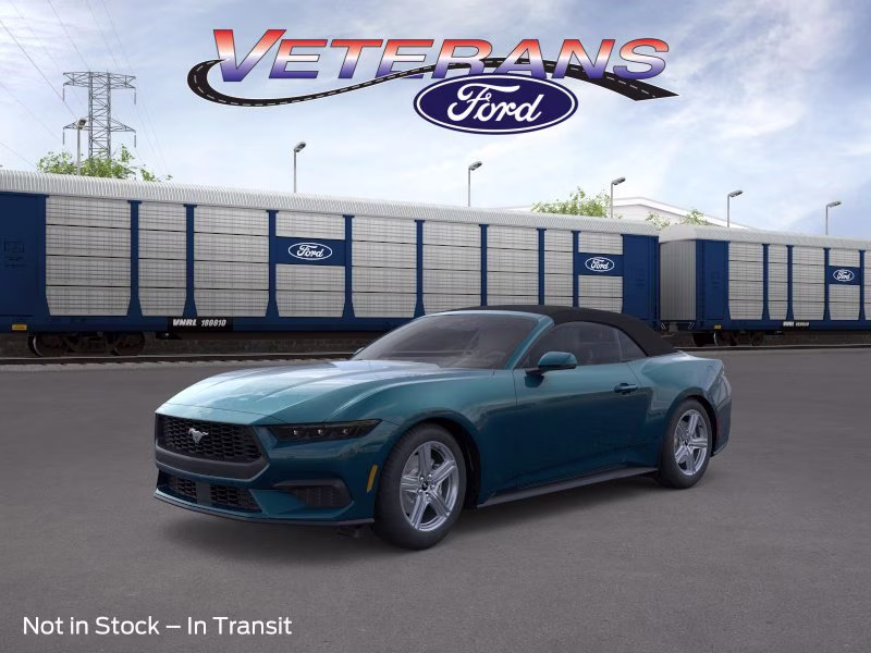 2026 Adriatic Blue Metallic Ford Mustang EcoBoost Premium RWD Convertible