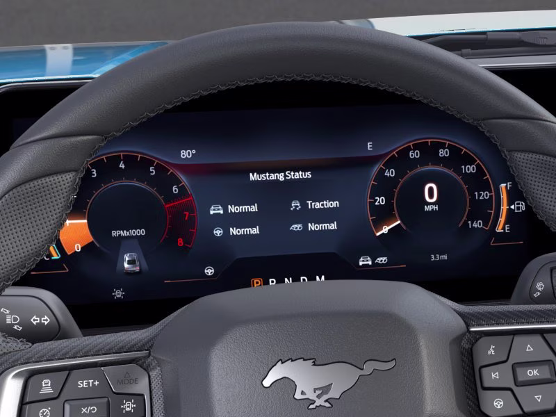 2026 Adriatic Blue Metallic Ford Mustang EcoBoost Premium RWD Convertible