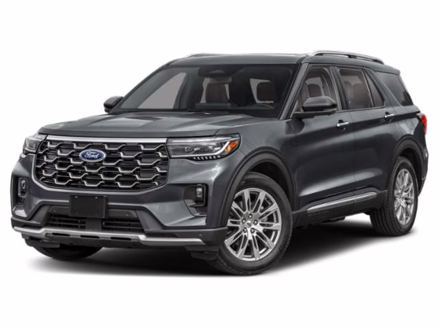 2026 Gray Metallic Ford Explorer Platinum RWD SUV