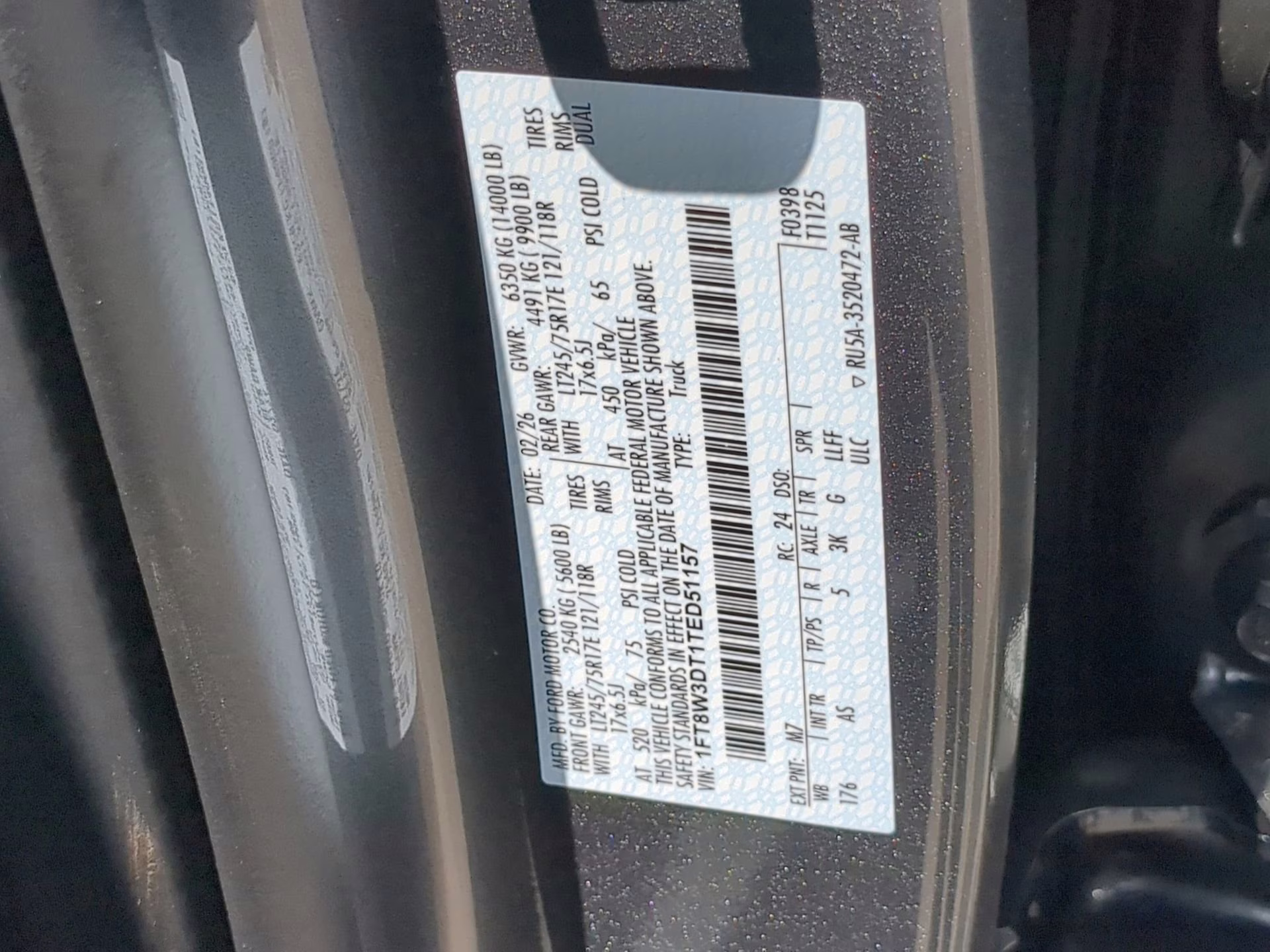 2026 Carbonized Gray Metallic Ford Super Duty F-350 DRW XL Crew Cab Pickup 4X4 Truck