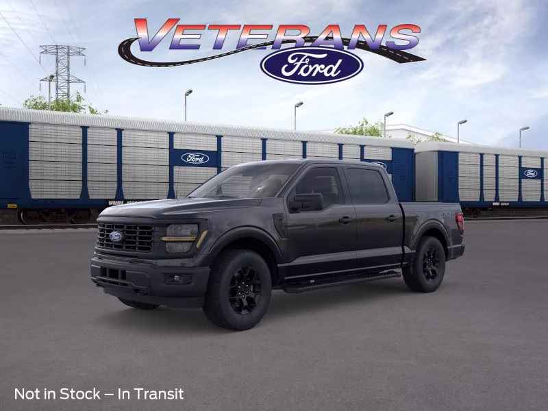 2026 Agate Black Metallic Ford F-150 STX Crew Cab Pickup 4X4 Truck