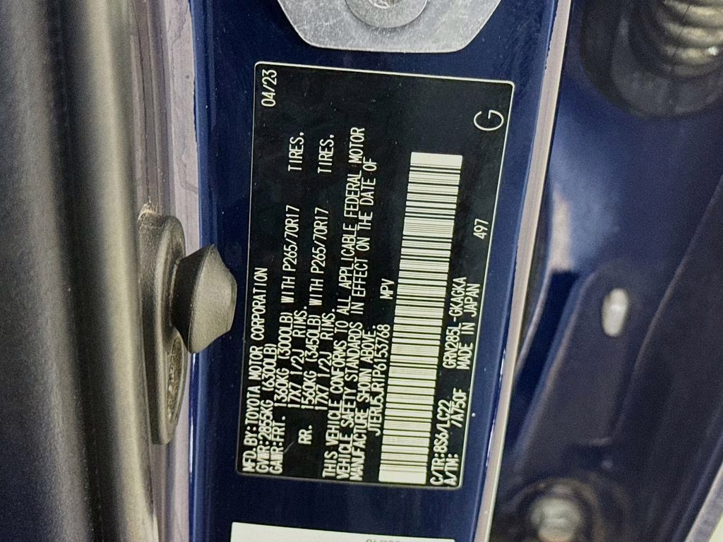 2023 Nautical Blue Metallic Toyota 4Runner TRD Off-Road Premium 4X4 SUV