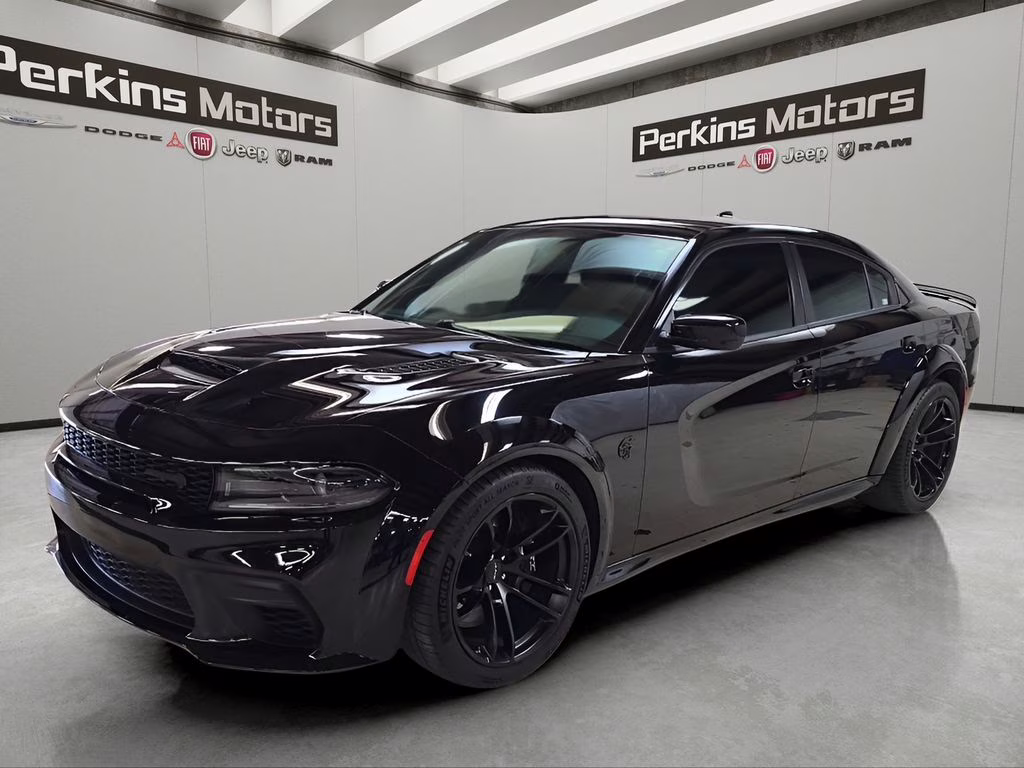 2022 Pitch Black Clearcoat Dodge Charger SRT Hellcat Widebody RWD Sedan