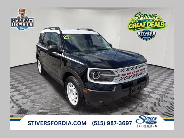 2025 Shadow Black Ford Bronco Sport Heritage 4X4 SUV