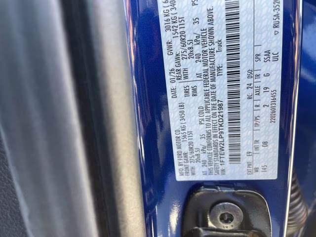 2026 Argon Blue Metallic Ford F-150 STX 4X4 Truck