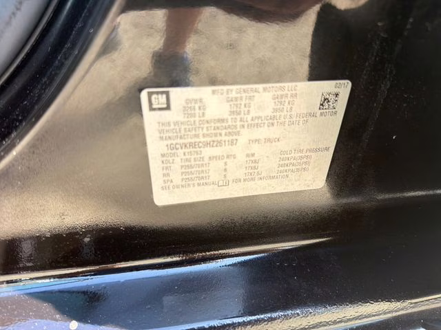 2017 Black Chevrolet Silverado 1500 LT 4X4 Truck