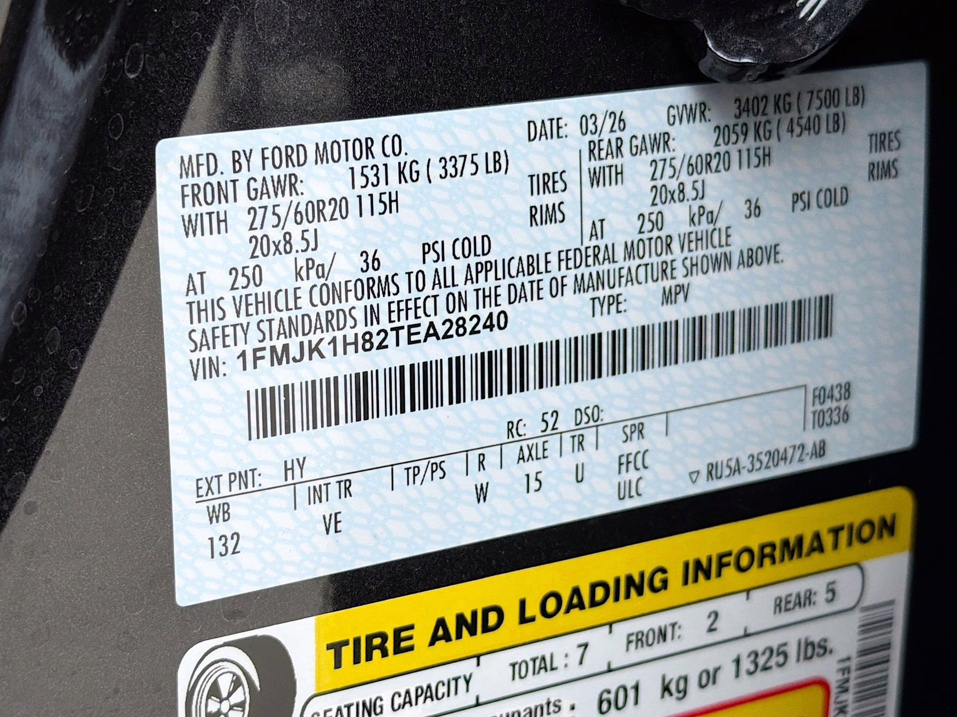 2026 Dark Matter Gray Metallic Ford Expedition Max Active RWD SUV