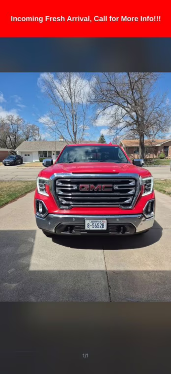 2021 Cardinal Red GMC Sierra 1500 SLT 4X4 Truck