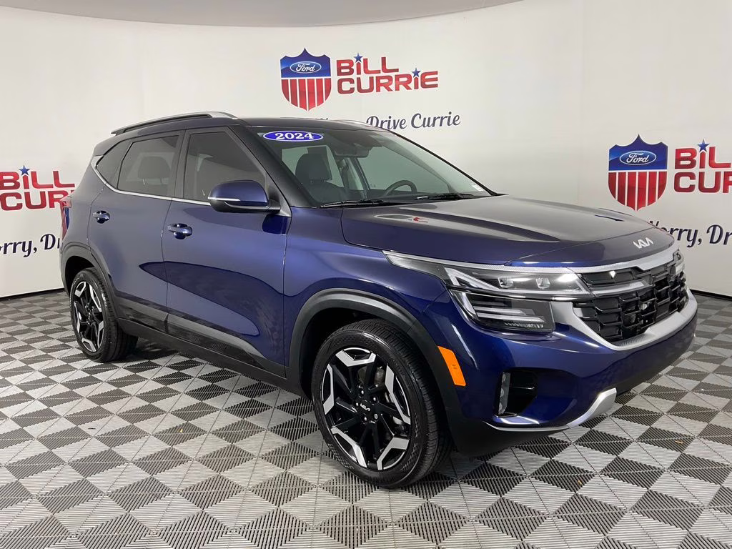 2024 Ocean Blue Kia Seltos SX AWD SUV