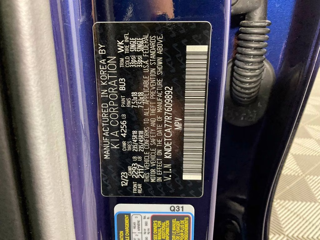 2024 Ocean Blue Kia Seltos SX AWD SUV