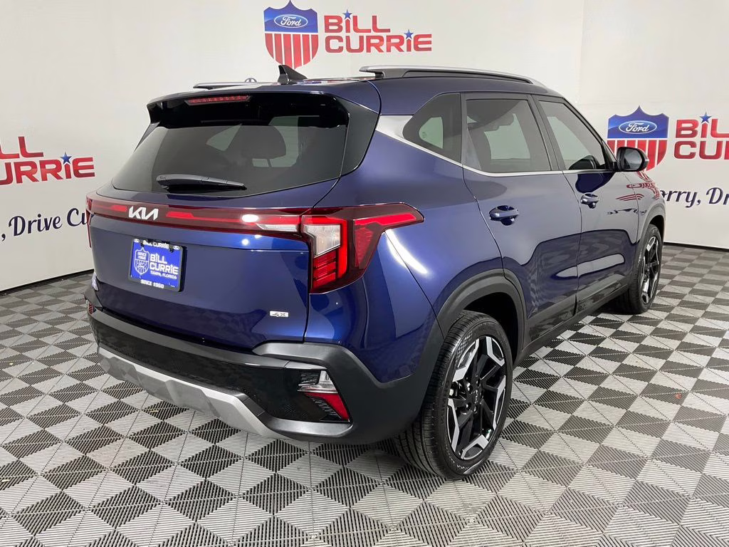 2024 Ocean Blue Kia Seltos SX AWD SUV