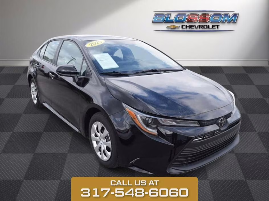 2025 Midnight Black Metallic Toyota Corolla LE FWD Sedan